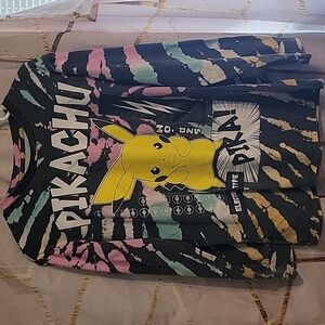 Pokémon Pikachu tye dye long sleeve shirt mens S